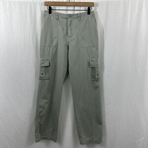 Caribbean Joe Y2K Green Utility Cargo Pants Womens Size 8 Gorpcore Hiking Casual